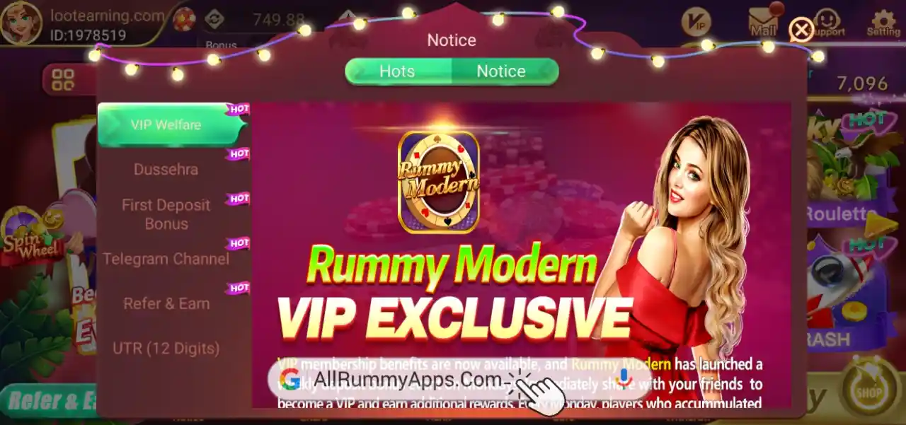 Modern Rummy VIP Features